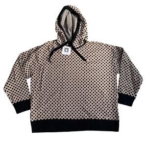 NEW Anne Klein Patterned Light Summer Sweater Hoodie With Tags Womens XL
